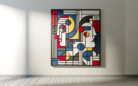 Facetten der Identität (2024) - Wandbild/Wandrelief, 150x130cm