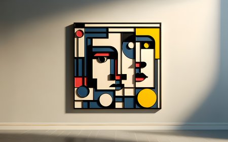Facetten der Seele (2024) - Wandbild/Wandrelief, 140x140cm