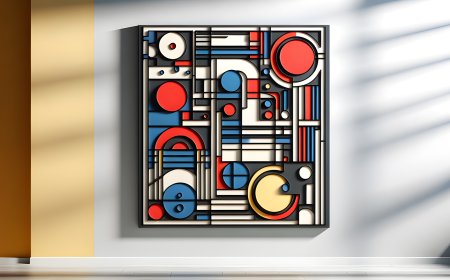 Konstrukt der Moderne (2024) - Wandbild/Wandrelief, 150x140cm