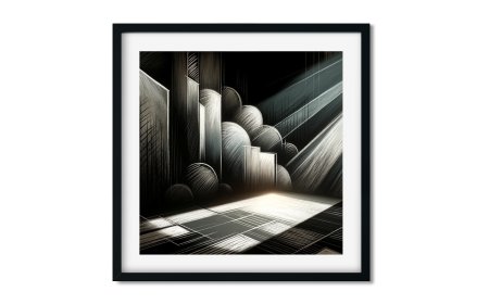 WANDBILD »Stadtlicht und Schatten« (2024)