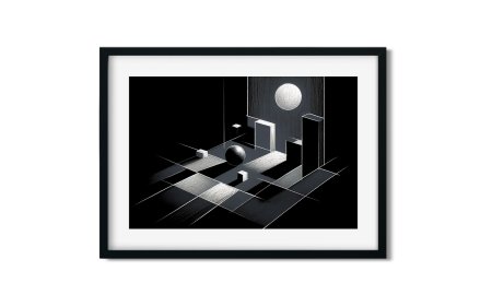 WANDBILD »Nachtgeometrie« (2024)