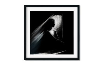 WANDBILD »Stille Silhouette« (2024)