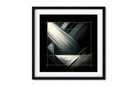 WANDBILD »Lichtspiel im Quadrat« (2024)