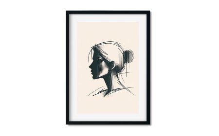 WANDBILD »Weibliche Silhouette« (2024)