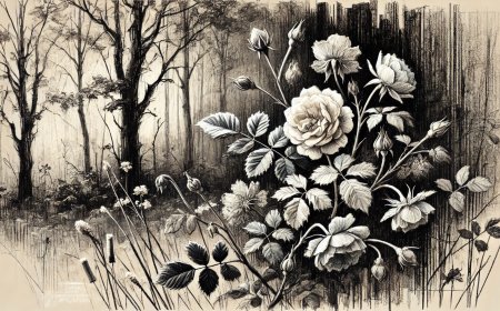 Weisse Rosen, denkmal blühen (2024)