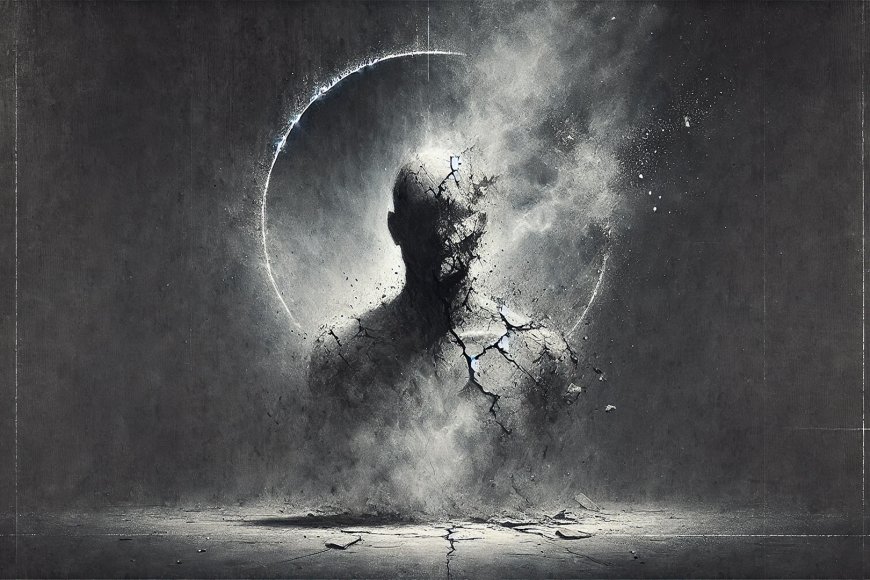 Im Sturz der Linien - Eine Figur zwischen Architektur und Auflösung