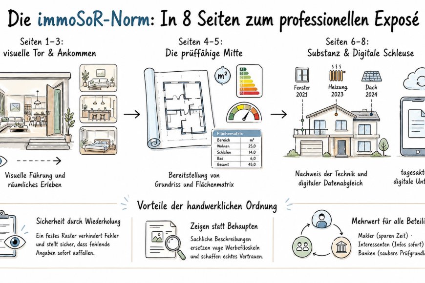 Die Grundidee der immoSoR-Norm – Acht Seiten, eine feste Funktion