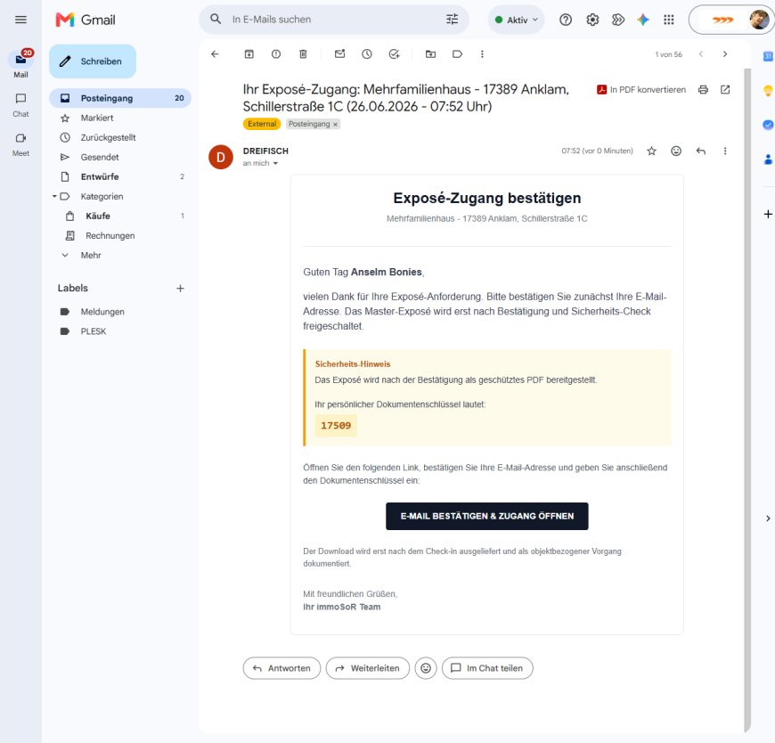 Die E-Mail übernimmt die zweite Stufe