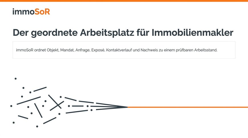 Der geordnete Arbeitsplatz für Immobilienmakler