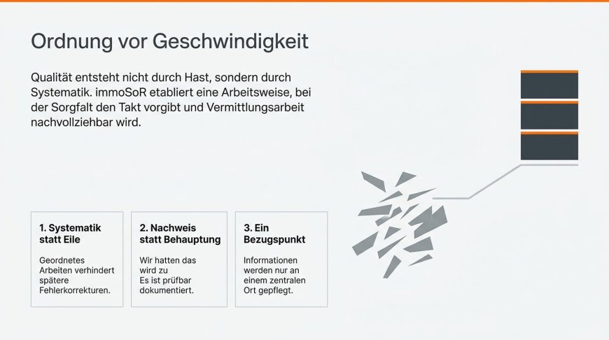 Ordnung vor Geschwindigkeit