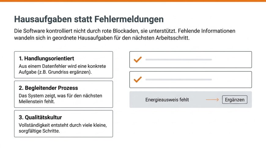 Hausaufgaben statt Fehlermeldungen