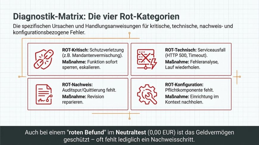 Diagnostik-Matrix - Die vier Rot-Kategorien