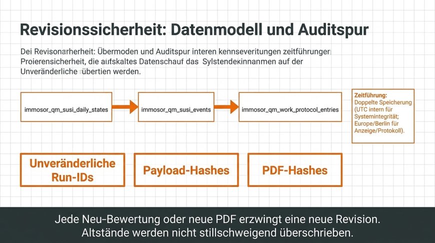 Revisionssicherheit - Datenmodell, Run-IDs, Hashes und unveränderliche Auditspur