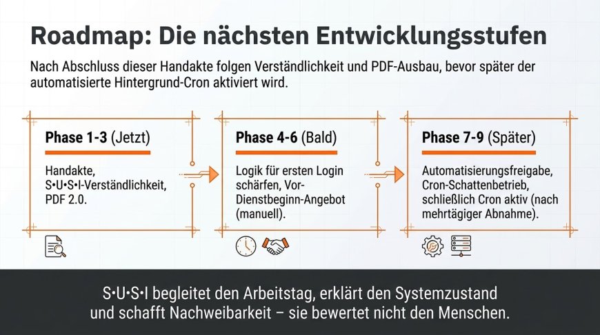 Roadmap - Von der verständlichen Handakte zur kontrollierten Automatisierung